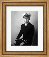 Framed John F Kennedy in his Navy Uniform