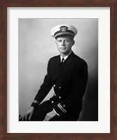 Framed John F Kennedy in his Navy Uniform