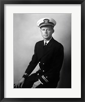 Framed John F Kennedy in his Navy Uniform