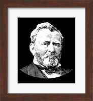 Framed Vector Portrait of General Ulysses S Grant