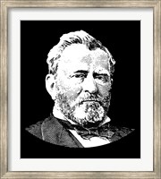 Framed Vector Portrait of General Ulysses S Grant