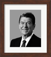Framed Vector Portrait of Ronald Reagan