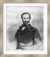 Framed Civil War General William Tecumseh Sherman