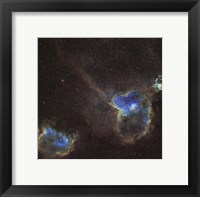 Framed Heart and Soul Nebula