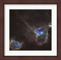 Framed Heart and Soul Nebula