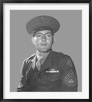 Framed Gunnery Sergeant John Basilone