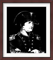 Framed Napoleon Bonaparte in uniform