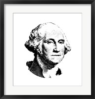 Framed Vector Potrait of George Washington