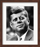 Framed Vector Portrait of John F Kennedy