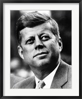 Framed Vector Portrait of John F Kennedy