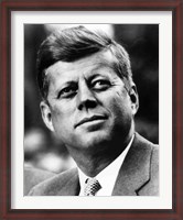 Framed Vector Portrait of John F Kennedy