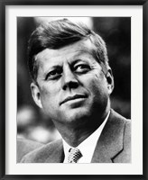 Framed Vector Portrait of John F Kennedy