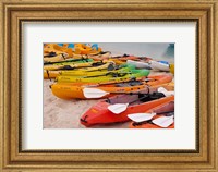 Framed Bahamas, Eleuthera, Princess Cays, beach kayaks