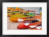 Framed Bahamas, Eleuthera, Princess Cays, beach kayaks