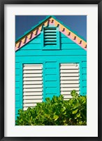 Framed Colorful Cottage at Compass Point Resort, Gambier, Bahamas, Caribbean