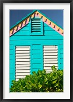 Framed Colorful Cottage at Compass Point Resort, Gambier, Bahamas, Caribbean