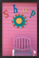 Framed Colorful Sign at Compass Point Resort, Gambier, Bahamas, Caribbean