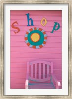 Framed Colorful Sign at Compass Point Resort, Gambier, Bahamas, Caribbean