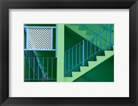 Framed Hotel Staircase (horizontal), Rockley Beach, Barbados