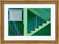Framed Hotel Staircase (horizontal), Rockley Beach, Barbados