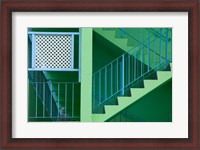 Framed Hotel Staircase (horizontal), Rockley Beach, Barbados
