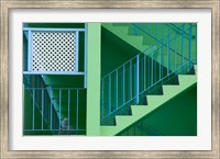 Framed Hotel Staircase (horizontal), Rockley Beach, Barbados