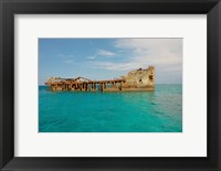 Framed Cement shipwreck, Barnett Harbour, Bahamas