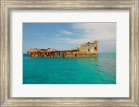 Framed Cement shipwreck, Barnett Harbour, Bahamas