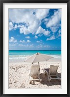 Framed Carib Beach Barbados, Caribbean