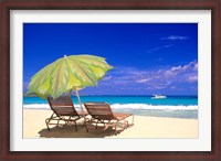 Framed Beach Umbrella, Abaco, Bamahas
