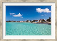 Framed Bahamas, Eleuthera Island, Tarpum Bay, town beach