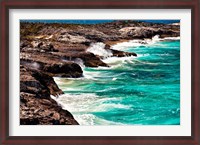 Framed Ocean View from Warderick Cay, Day Land & Sea Park, Exuma, Bahamas