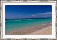 Framed Water and beaches of Cuba, Varadero