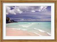 Framed View of Dover Beach, Barbados, Caribbean