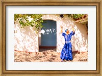 Framed African Dancer in Old Colonial Village, Trinidad, Cuba
