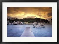 Framed View of Flatts Village, Bermuda, Caribbean