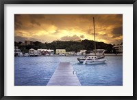 Framed View of Flatts Village, Bermuda, Caribbean