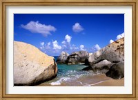 Framed Boulders, Beach, Virgin Gorda, British Virgin Islands