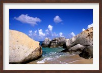 Framed Boulders, Beach, Virgin Gorda, British Virgin Islands