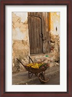 Framed Bananas in wheelbarrow, Havana, Cuba