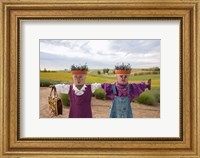 Framed Scarecrows at a lavendar farm in SE Washington