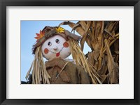 Framed Scarecrow and Dead Corn Husks, Carnation, Washington