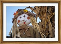 Framed Scarecrow and Dead Corn Husks, Carnation, Washington