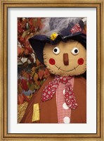 Framed Stuffed Scarecrow on Display at Halloween, Washington