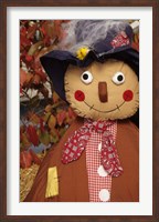 Framed Stuffed Scarecrow on Display at Halloween, Washington