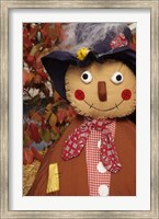 Framed Stuffed Scarecrow on Display at Halloween, Washington