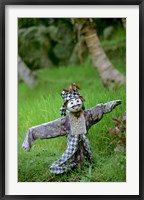 Framed Village Scarecrow, Rice Fields, near Tegallalan, Bali, Indonesia