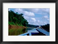 Framed Canoe on the Tambopata River, Peruvian Amazon, Peru