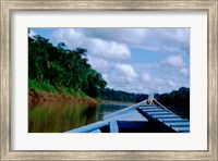 Framed Canoe on the Tambopata River, Peruvian Amazon, Peru