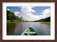 Framed Dugout canoe, Boat, Arasa River, Amazon, Brazil
